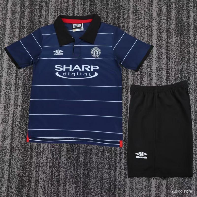 Kit Criança M-United 1999-00 Alternativo