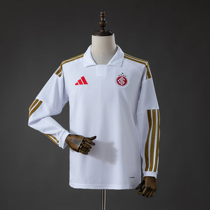 Camisola Manga Comprida SC Internacional 2026-27 Alternativa Branca Lisa Versão Adepto