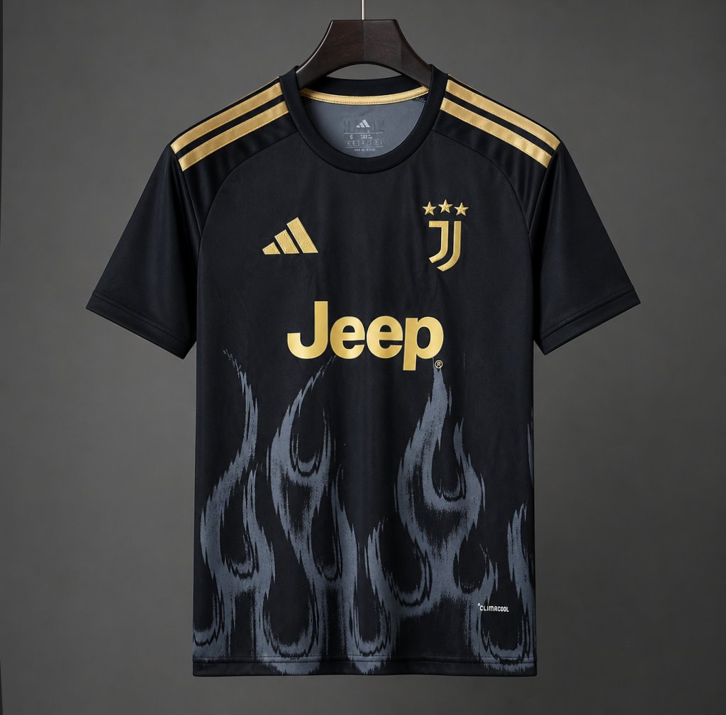 Camisola Juventus FC 2026-27 Alternativa Preta Versão Adepto