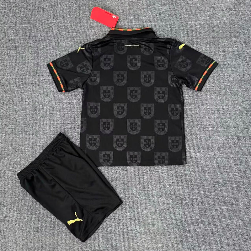 Kit Criança Portugal 2026 Edição Pantera-Negra Eusebio Versão Adepto