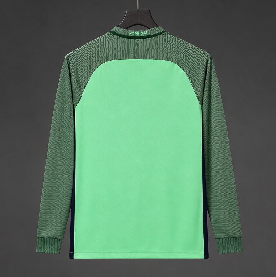 Camisola Manga Comprida Portugal 2016 Alternativa Verde Versão Adepto
