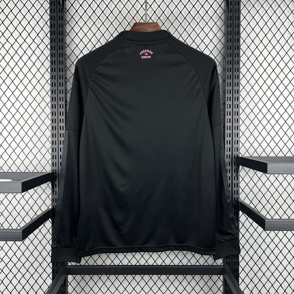 Camisola Manga Comprida Inter Miami CF 2026-27 Alternativa Preta Versão Adepto