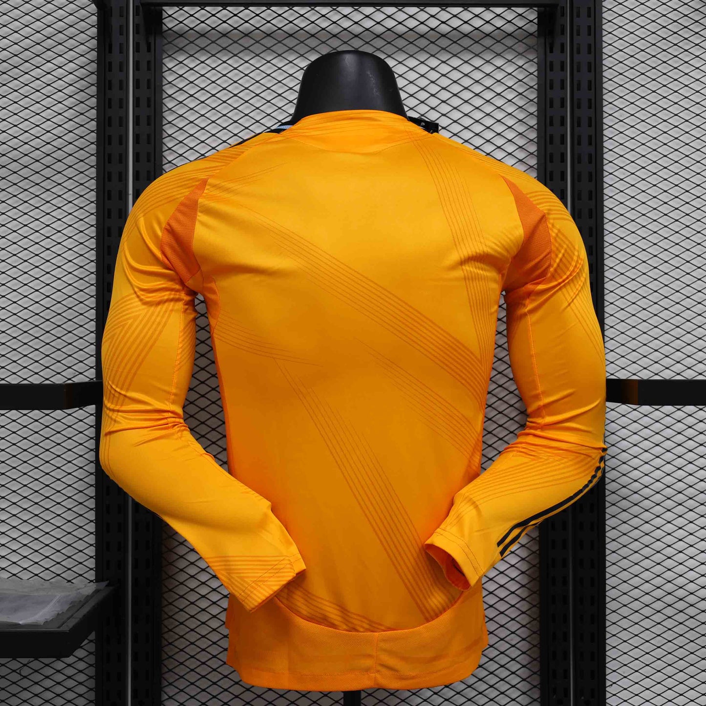 Camisola Manga Comprida Real Madrid CF 2024-25 Alternativa Laranja Versão Jogador