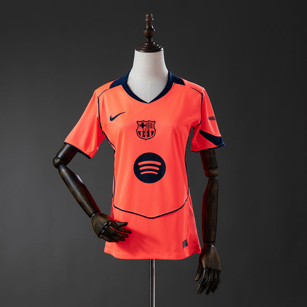 Camisola FC Barcelona 2025-26 Alternativa Laranja Versão Mulher