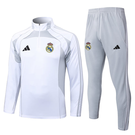 Fato de Treino Real Madrid CF 2025-26 - Camisola com Fecho