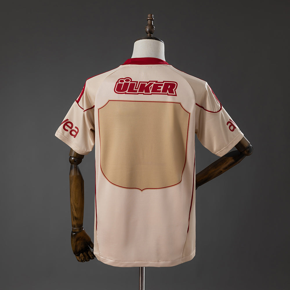 Camisola Galatasaray 2010-11 Alternativa Creme Versão Adepto