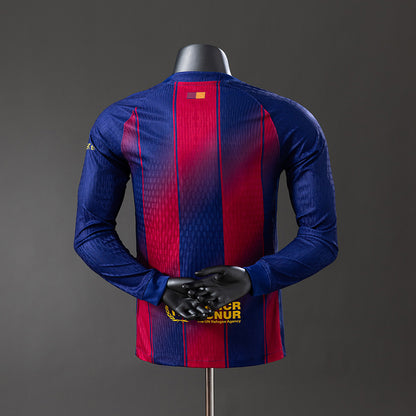 Camisola Manga Comprida FC Barcelona 2025-26 Principal Versão Jogador