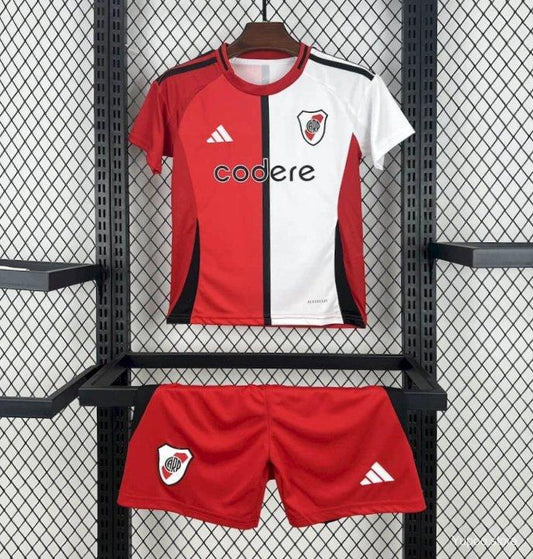 Kit Criança CA River Plate 2025-26 Alternativo