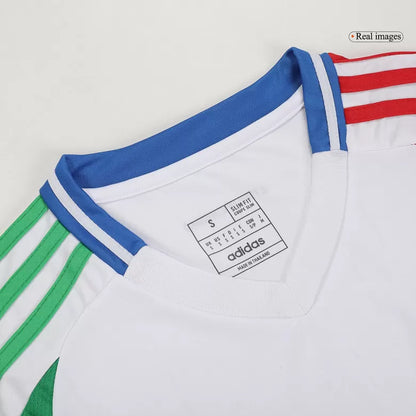 Camisola Italia 2024 Alternativa Branca Versão Mulher