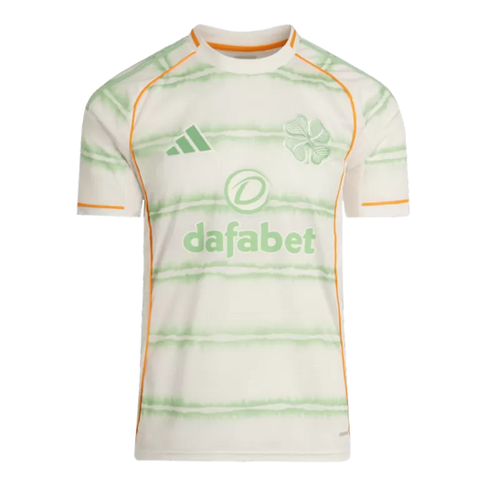 Camisola Celtic FC 2025-26 Alternativa Beje Versão Adepto