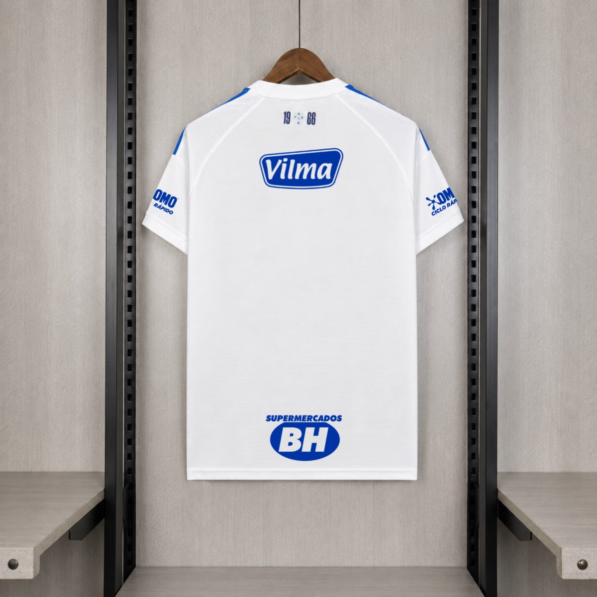 Camisola Cruzeiro EC 2026-27 Alternativa Branca Versão Adepto Todos Patrocinadores