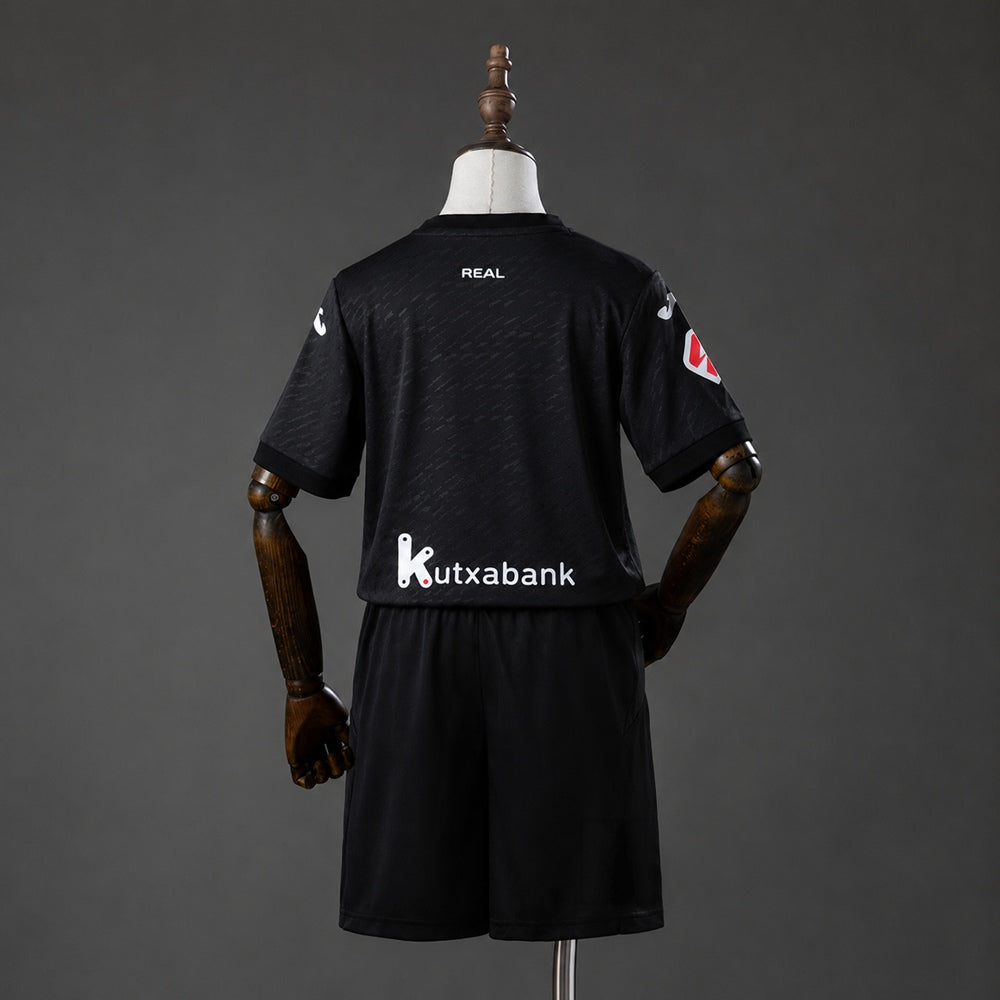 Kit Criança Real Sociedad 2026-27 Alternativo Preto
