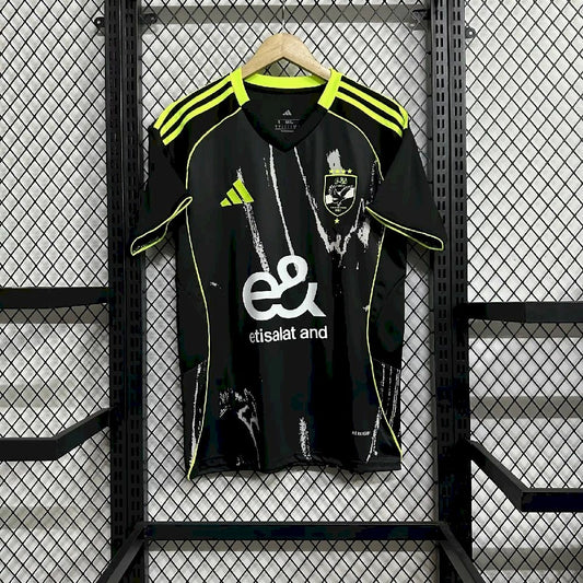 Camisola Al Ahly FC 2025-26 Alternativa Preta Versão Adepto