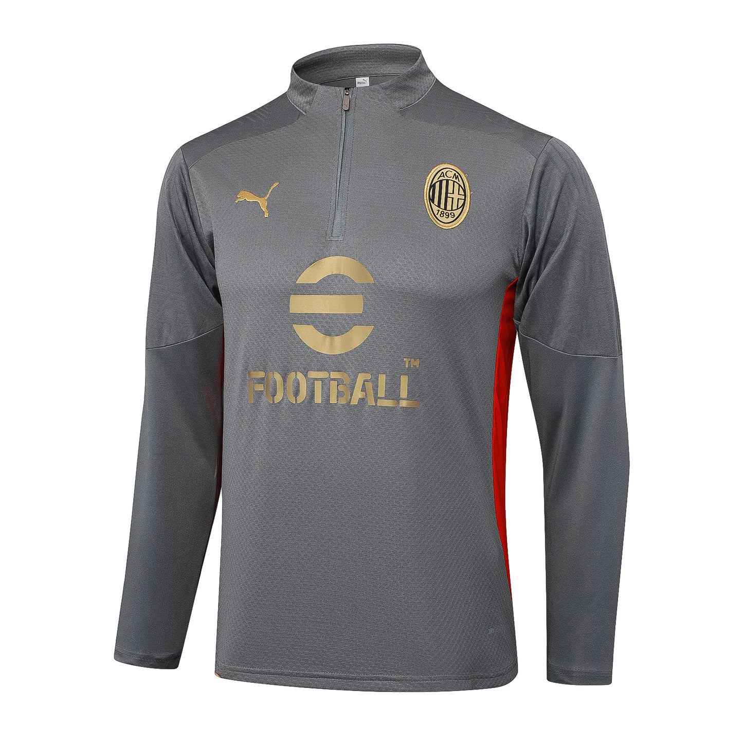 Fato de Treino AC Milan 2024-25 - Camisola com Fecho