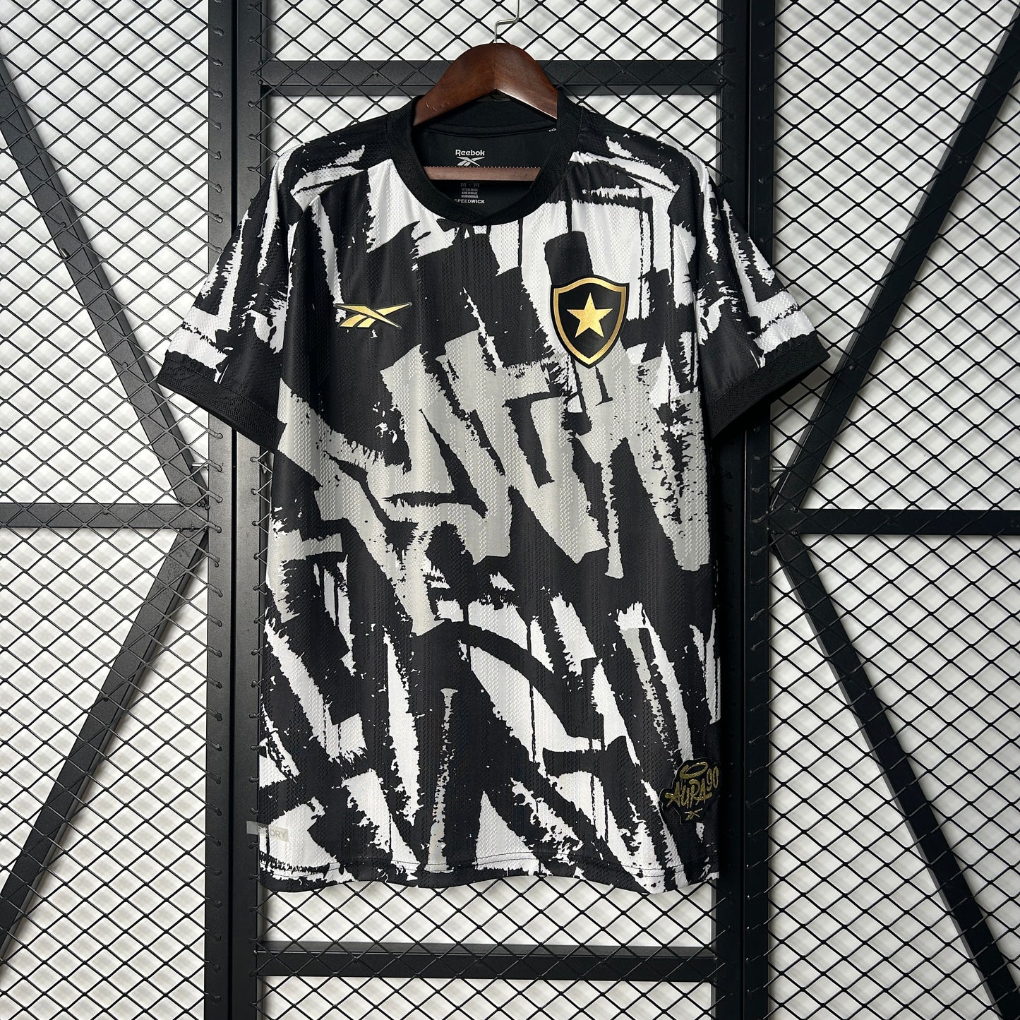 Camisola Botafogo-RJ 2025-26 Alternativa Preta Lisa Versão Adepto