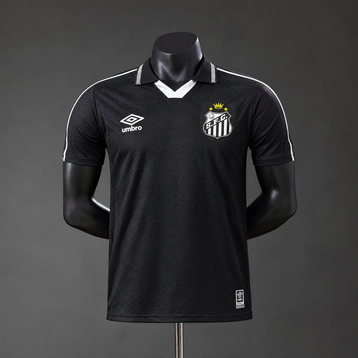 Camisola Santos FC 2026-27 Alternativa Preta Lisa Versão Jogador