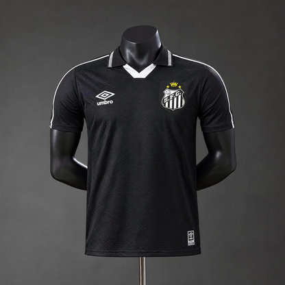 Camisola Santos FC 2026-27 Alternativa Preta Lisa Versão Jogador