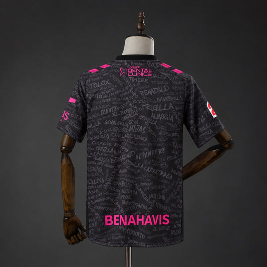 Camisola Malaga CF 2026-27 Alternativa Preta Versão Adepto
