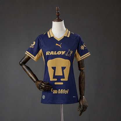 Camisola UNAM Pumas 2026-27 Alternativa Azul Versão Mulher