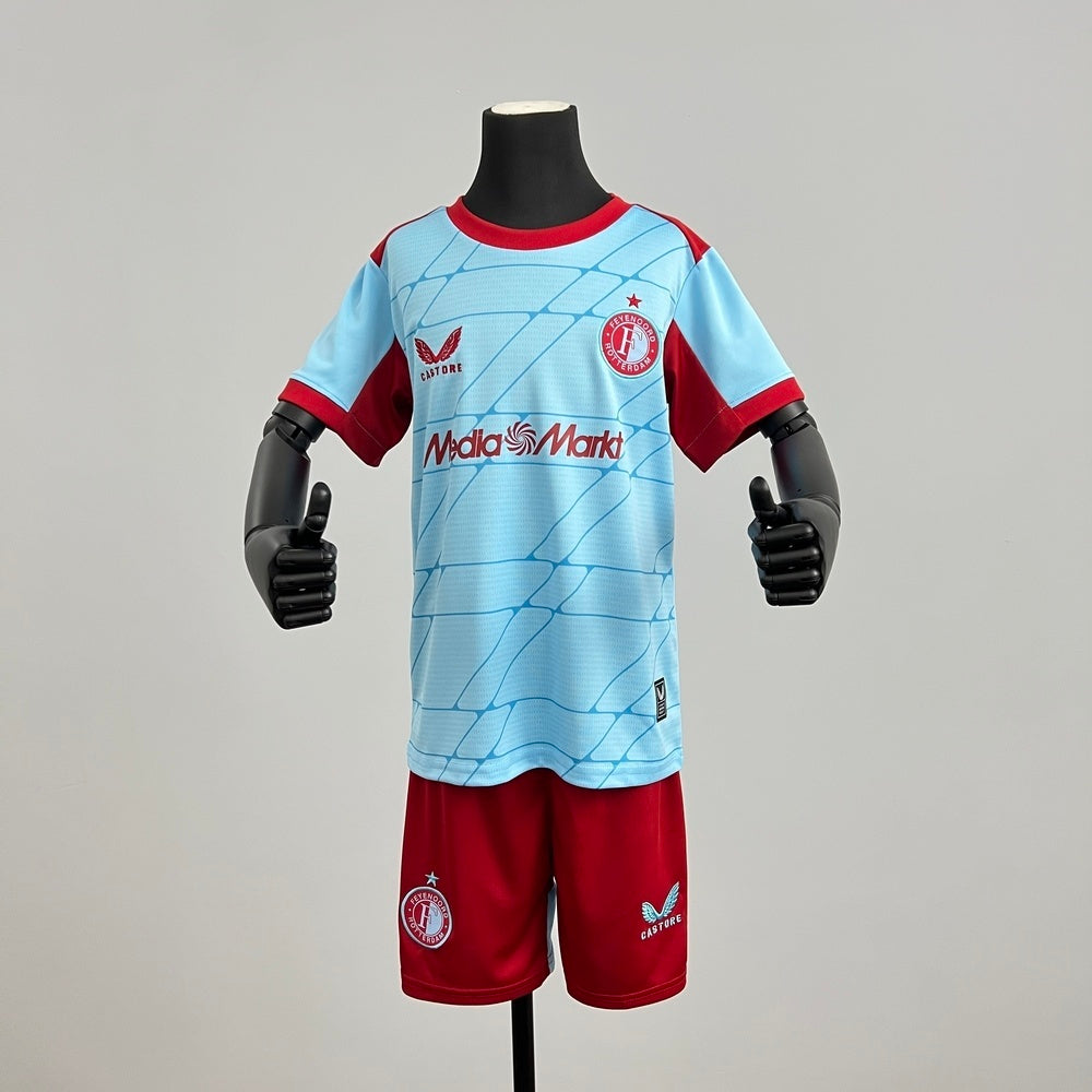 Kit Criança Feyenoord 2025-26 Alternativo