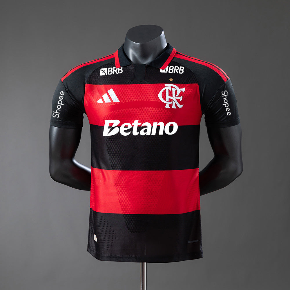 Camisola CR Flamengo 2026-07 Principal Versão Jogador Todos Patrocinadores