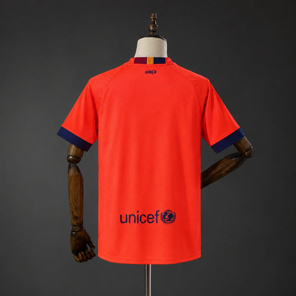 Camisola FC Barcelona 2014-15 Alternativa Laranja Versão Adepto