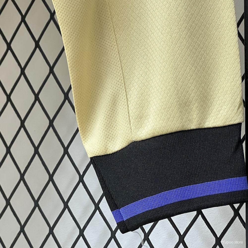 Camisola Manga Comprida FC Barcelona 2025-26 Alternativa Amarela Versão Adepto