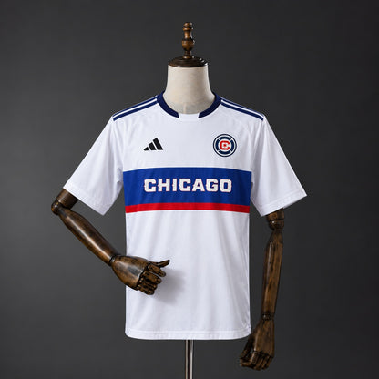 Camisola Chicago Fire FC 2026-27 Alternativa Branca Versão Adepto