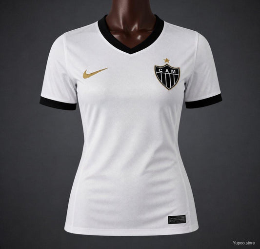Camisola Atlético-MG 2026-27 Alternativa Branca Lisa Versão Mulher