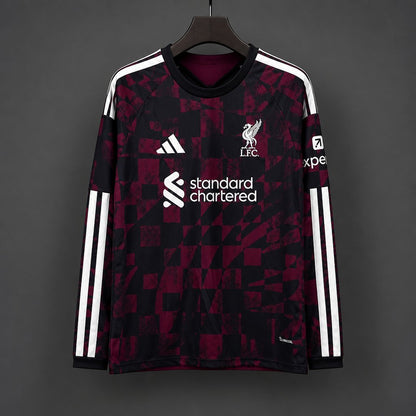 Camisola Manga Comprida LIV 2026-27 Alternativa Preta Versão Adepto