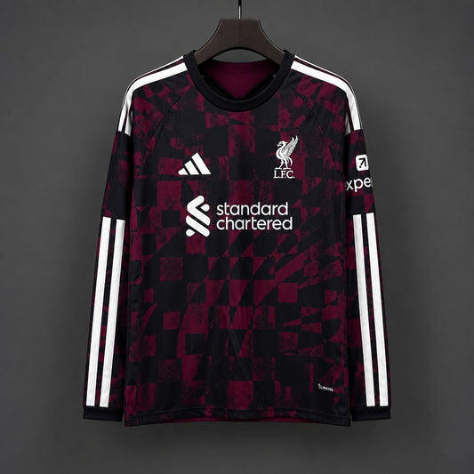 Camisola Manga Comprida LIV 2026-27 Alternativa Preta Versão Adepto