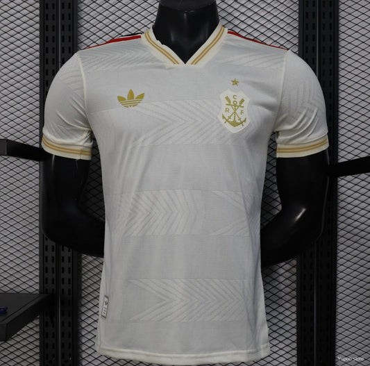 Camisola CR Flamengo 2025-26 Alternativa Amarela Lisa Versão Jogador