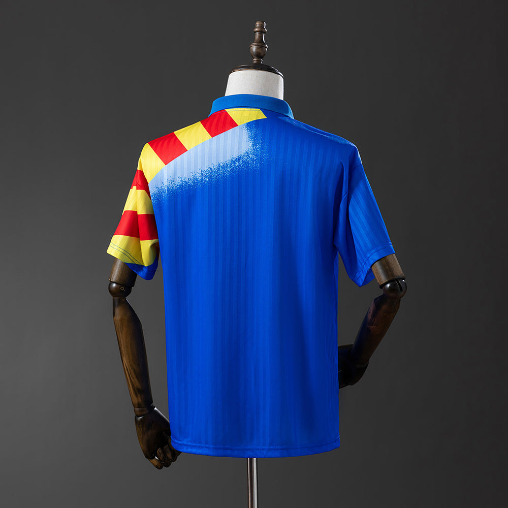Camisola Valencia FC 1995-96 Alternativa Azul Versão Adepto