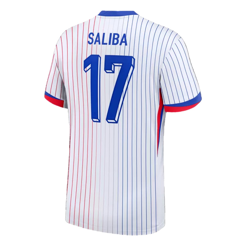 Camisola França 2024 Alternativa Branca Versão Adepto SALIBA #17