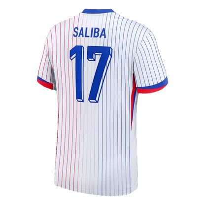 Camisola França 2024 Alternativa Branca Versão Adepto SALIBA #17