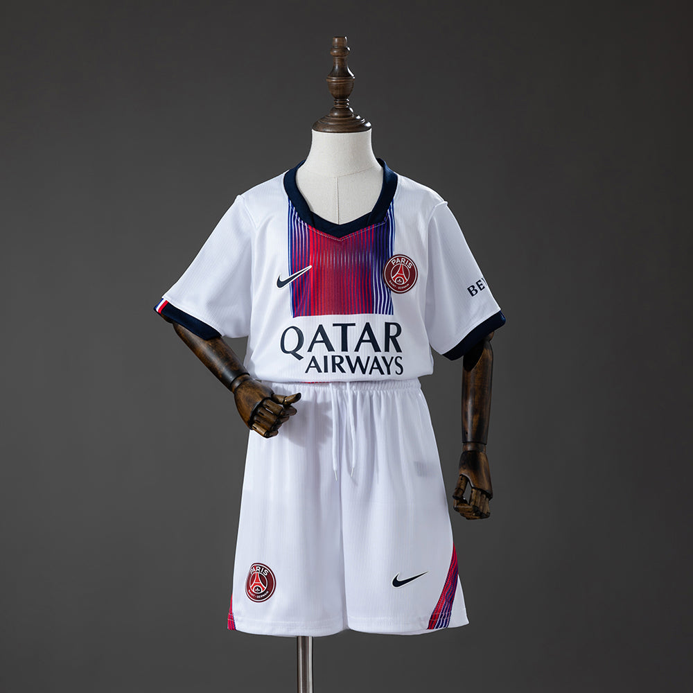 Kit Criança FC Paris Saint-Germain 2026-27 Alternativo Branco