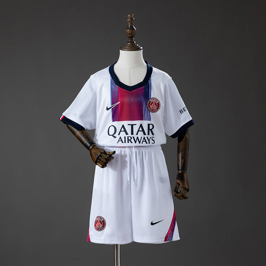 Kit Criança FC Paris Saint-Germain 2026-27 Alternativo Branco