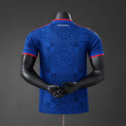 Camisola Croacia 2026-27 Alternativa Azul Versão Jogador