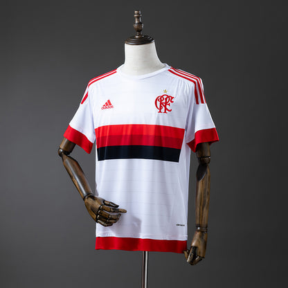 Camisola CR Flamengo 2015-16 Alternativa Branca Versão Adepto