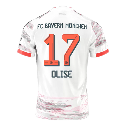 Camisola FC Bayern Munique 2025-26 Alternativa Creme Versão Adepto OLISE #17