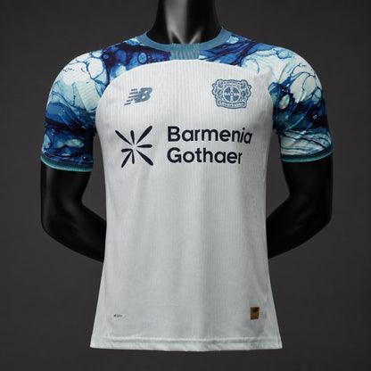 Camisola Bayer 04 Leverkusen 2026-27 Alternativa Branca Versão Jogador