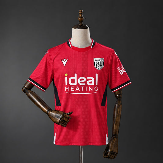 Camisola W-Bromw 2026-27 Alternativa Vermelha Versão Adepto