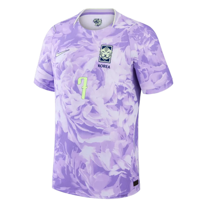 Camisola Coreia do Sul 2026 Alternativa Roxa Versão Adepto HEUNGMIN #7