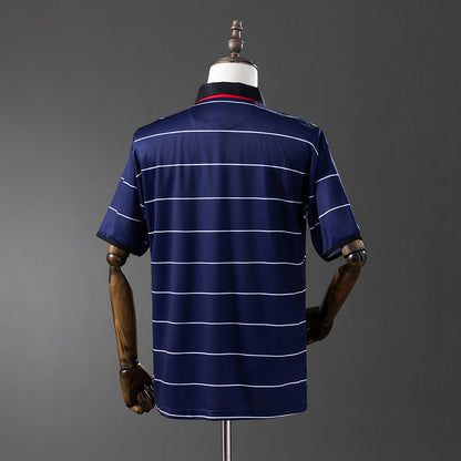 Camisola M-UNITED 1999-00 Alternativa Azul Versão Adepto