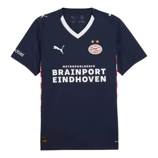 Camisola PSV Eindhoven 2025-26 Alternativa Azul Versão Adepto