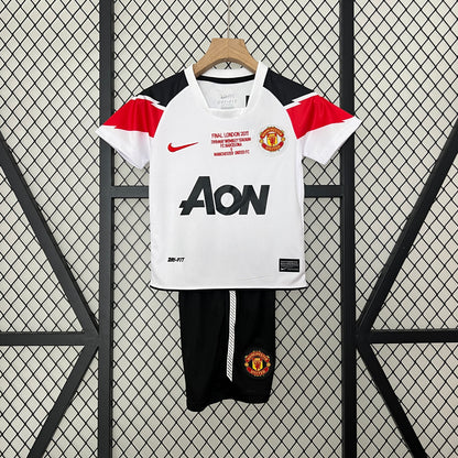 Kit Criança M-UNITED 2010-11 Alternativo Final UCL