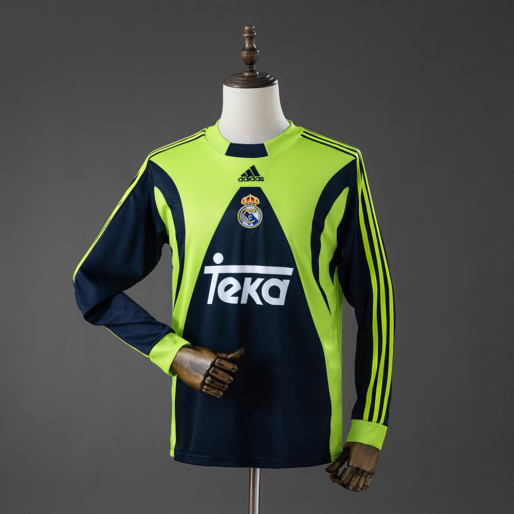 Camisola Manga Comprida Real Madrid 1999-00 Guarda-Redes Versão Adepto