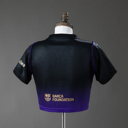 Crop Top Mulher FC Barcelona 2026-27 Alternativo Preto