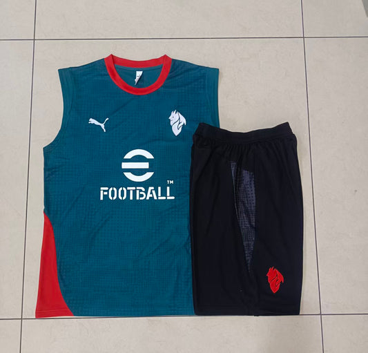 Kit Treino Manga Cava AC Milan 2025-26