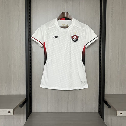 Camisola EC Vitoria 2025-26 Alternativa Branca Lisa Versão Mulher